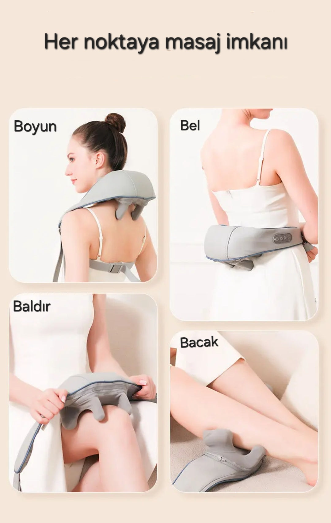 Kablosuz Ergonomik Masaj Aleti