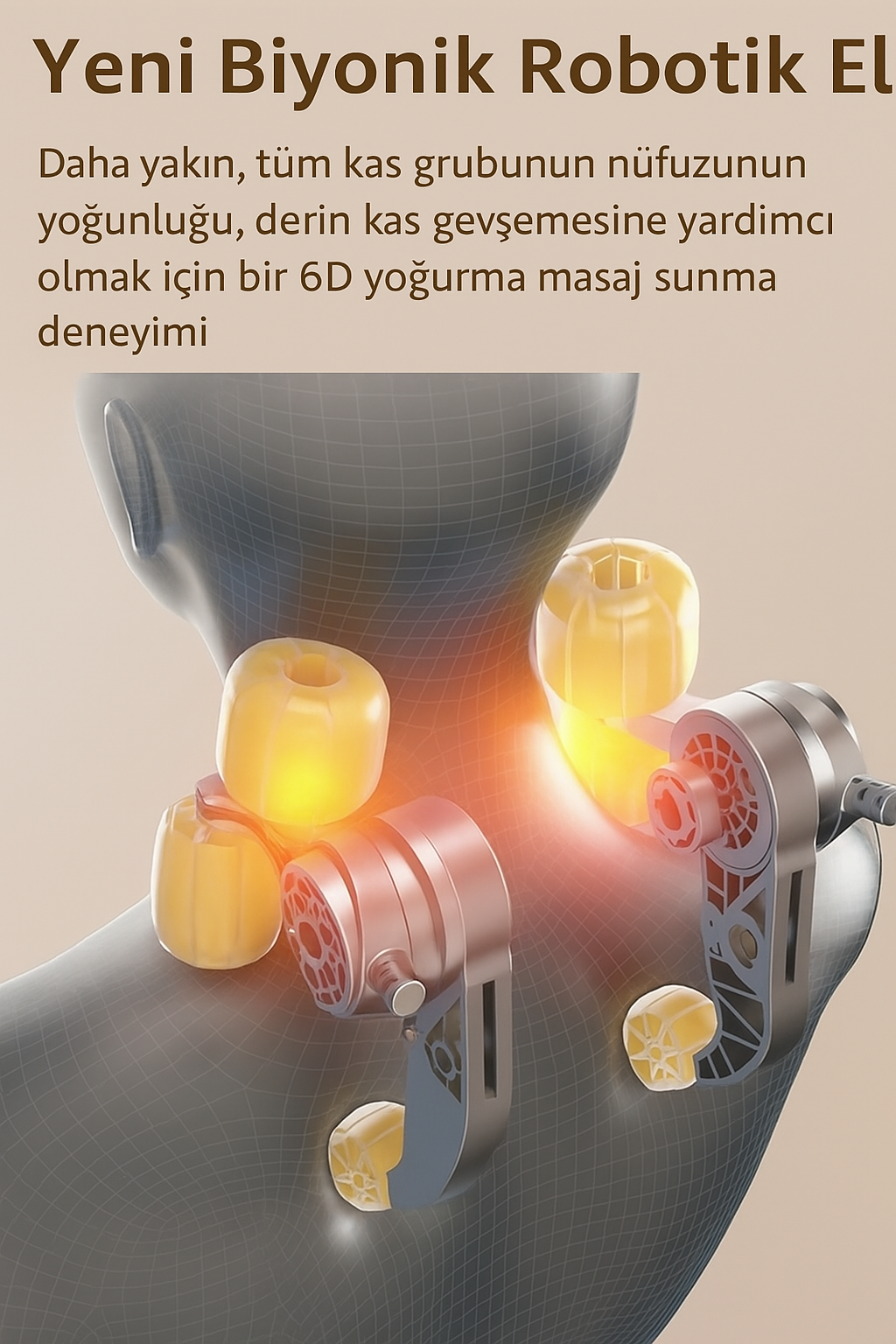 Kablosuz Ergonomik Masaj Aleti